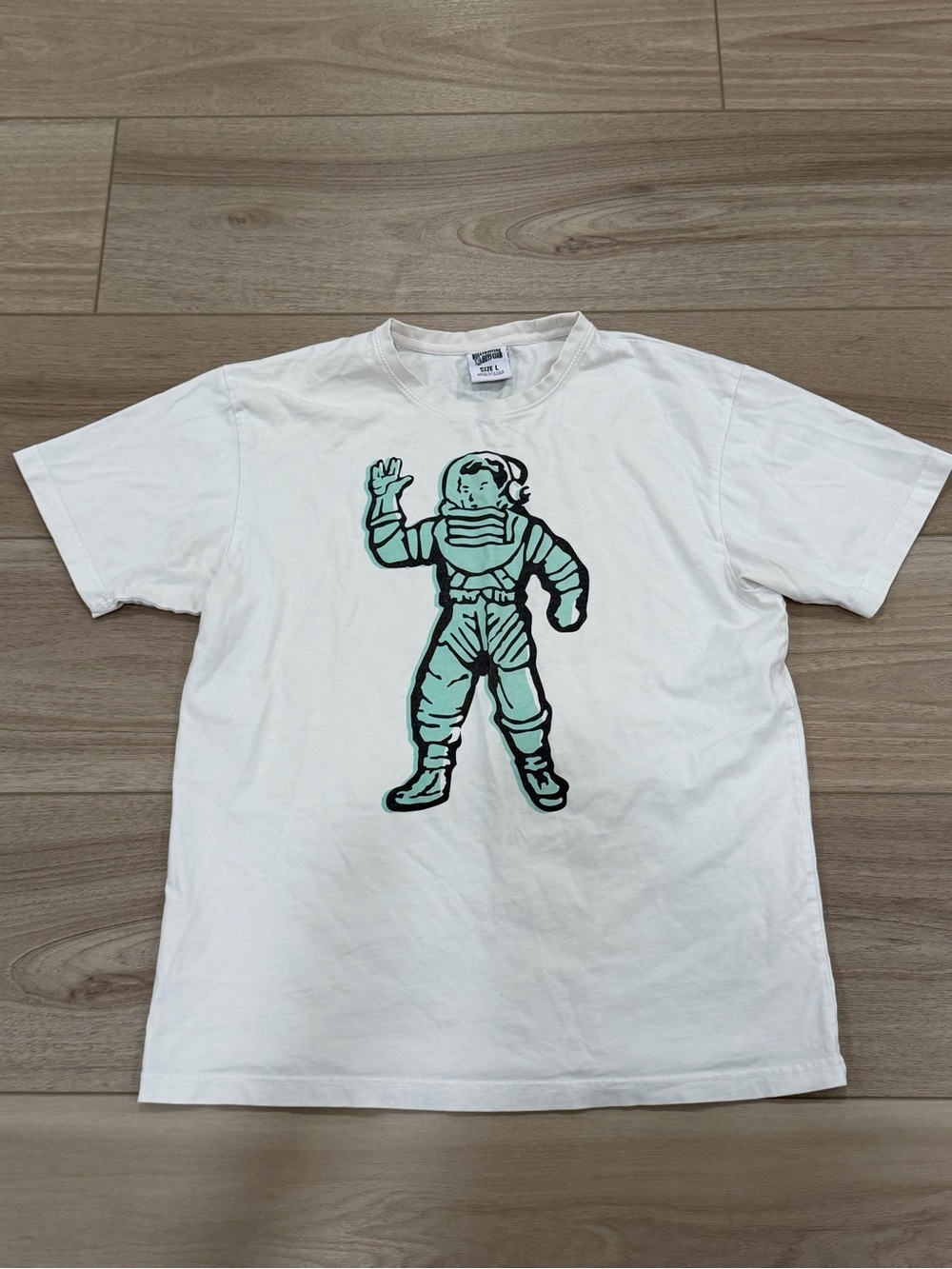 Billionaire Boys Club Shirt Mens L Large White Astronaut Graphic Tee Streetwear